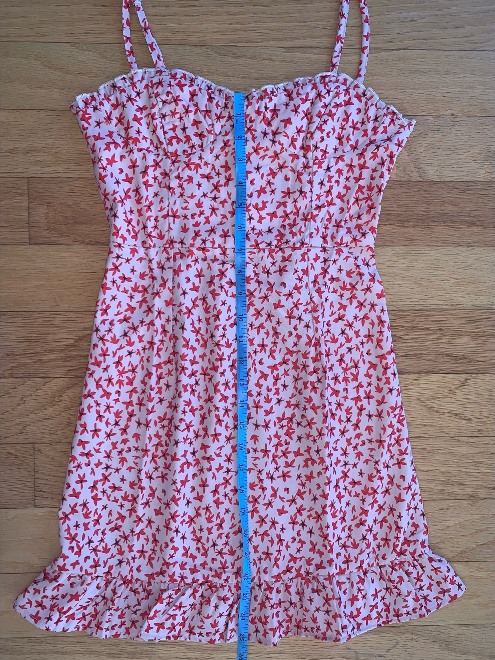 Princess Polly Pink & Red Floral Smocked Sundress - Picture 4 of 8